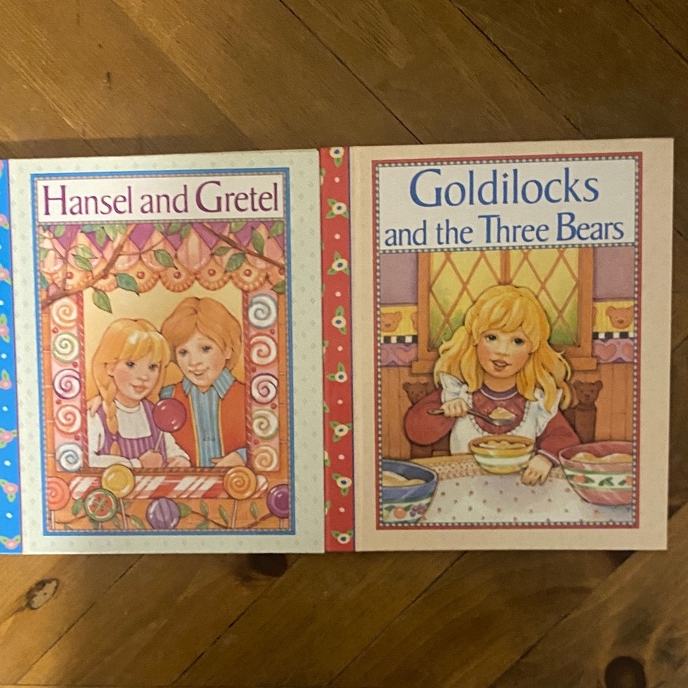 Vintage 1996 Hansel and Gretel & Goldilocks Story Garden Storybooks​